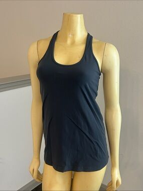 lululemon athletica dark gray Racerback Tank Top size 8